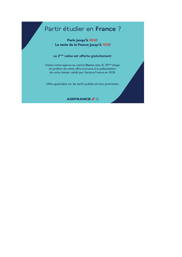 AIR FRANCE OFFRE